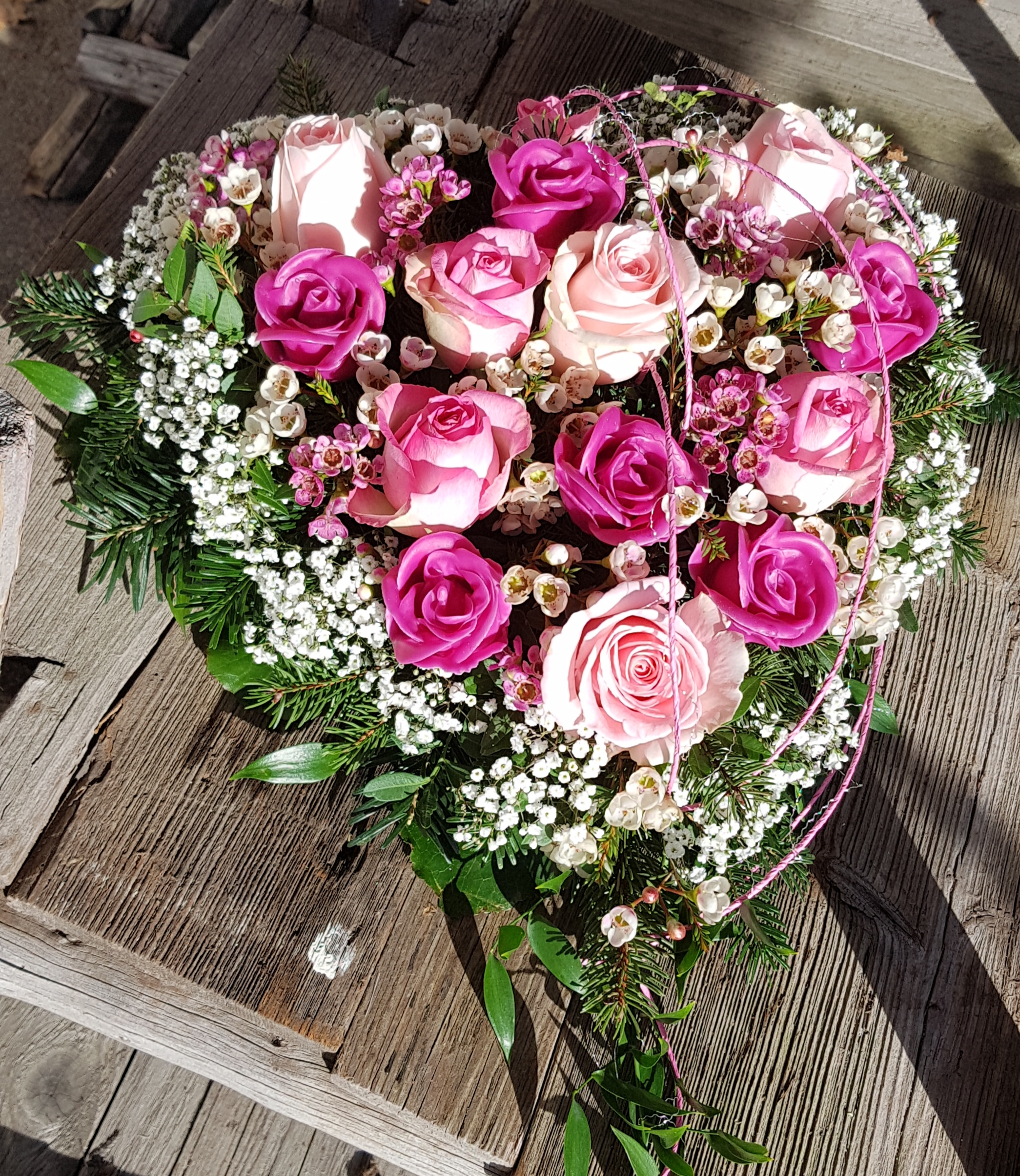 Blumeherz in Rosa