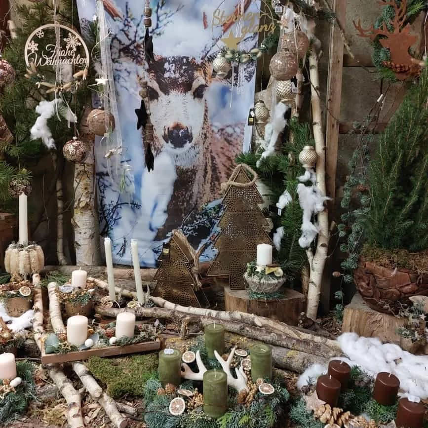 Adventsdeko - Natürliche Töne und Materialien 