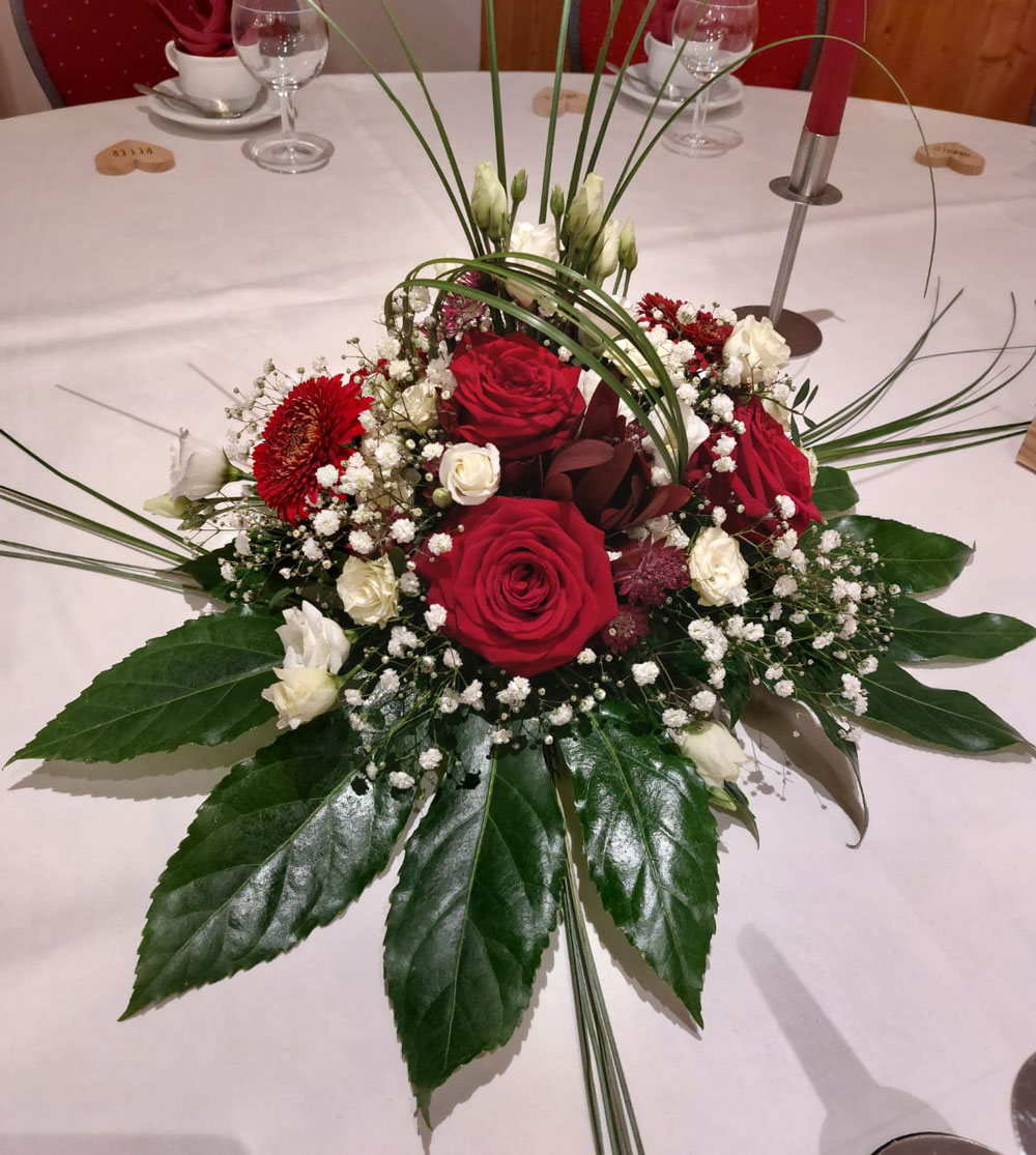 Deko mit Roten Rosen